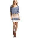THE LOOKAttached crop tee layered over a tank dressScoopneckShort sleevesLayered stripe hemTHE FITAbout 32 from shoulder to hemTHE MATERIALSelf: polyester/rayonContrast: cotton/modalCARE & ORIGINMachine washImportedModel shown is 5'8 (172½cm) wearing US size Small. 