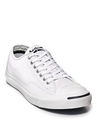 These classic shoes made famous by Jack Purcell are as popular as ever. Leather low-top sneakers with perforated detail throughout. Rubber cap toe and sole. These classic shoes made famous by Jack Purcell are as popular as ever. Leather low-top sneakers with perforated detail throughout. Rubber cap toe and sole.