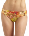 THE LOOKBotanical printElastic waist and leg openingsRuched at one side with dragon ringFull coverage bottomTHE MATERIAL92% nylon/8% spandexFully linedCARE & ORIGINHand washImportedPlease note: Bikini top sold separately. 