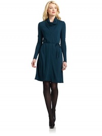 THE LOOKDraped collarFront zip closureTie waistTHE FITAbout 38 from shoulder to hemTHE MATERIAL76% viscose/17% wool/7% nylonFully linedCARE & ORIGINDry cleanImportedModel shown is 5'10 (177cm) wearing US size 4. THE LOOKDraped collarFront zip closureTie waistTHE FITAbout 38 from shoulder to hemTHE MATERIAL76% viscose/17% wool/7% nylonFully linedCARE & ORIGINDry cleanImportedModel shown is 5'10 (177cm) wearing US size 4.