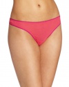 OnGossamer Women's Mesh Hip G-String Panty, Azalea/Peony, M/L