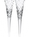 Waterford Happy Celebrations Crystal Flute Glasses, Set of 2