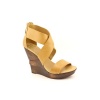 Diane Von Furstenberg Opal Open Toe Wedges Shoes Nude Womens