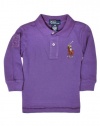 Ralph Lauren Baby Boy's Multicolor Big Pony Polo (18 Month, Juneberry Purple)