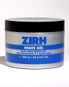 Zirh's clear, non-foaming Aloe Vera based shave gel makes it easy to maintain sideburns and other facial hair, and avoid irritated areas. Provides unrivaled shaving precision. Uses a unique combination of natural ingredients to smooth and calm the skin.Contains no benzocaine. Extremely concentrated formula-one jar should last 3-4 months. Key ingredients: Aloe Vera, Ginseng, Glycerin, Seaweed Extract.