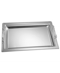 Mixing timeless silver plate with chic acrylic handles, the Stanton Place tray turns cocktail hour into a most-stylish affair. From the kate spade new york barware collection. Mixing timeless silver plate with chic acrylic handles, the Stanton Place tray turns cocktail hour into a most-stylish affair. From the kate spade new york barware collection.