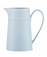 Elegance comes easy with the Fair Harbor medium pitcher, perfect for iced coffee or tea. Durable stoneware in a cool sky hue is half glazed, half matte and totally timeless. Elegance comes easy with the Fair Harbor medium pitcher, perfect for iced coffee or tea. Durable stoneware in a cool sky hue is half glazed, half matte and totally timeless.