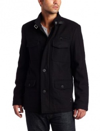 Kenneth Cole Men's Melton Fashion Field Coat