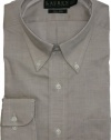 Lauren By Ralph Lauren Non Iron Tan Fitted Shirt