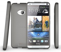 Diztronic Matte Back Aluminum Gray Flexible TPU Case for HTC One (2013) - Retail Packaging