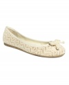 Cream cutouts. The Lolly flats by American Rag out a dainty finish on your favorite summer outfit.