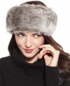 Fabulously faux, this rabbit fur headband from Surell is the answer to  keeping ears cozy during the frosty winter freeze.