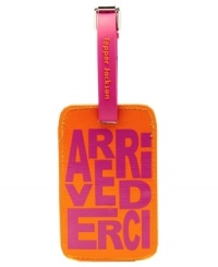 Grab & go. Cut the guesswork out of finding your bag at baggage claim. Crafted from sturdy, durable coated canvas, this stylish & chic luggage tag adds some pop to your bag and also includes an address insert, so your contact info is always close at hand. Grab & go. Cut the guesswork out of finding your bag at baggage claim. Crafted from sturdy, durable coated canvas, this stylish & chic luggage tag adds some pop to your bag and also includes an address insert, so your contact info is always close at hand.