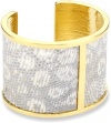 KARA by Kara Ross Middle Divide with Gold Washed Ring Lizard Cuff Bracelet- Short