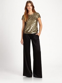 EXCLUSIVELY AT SAKS. Dazzle in this slouchy blouson style crafted from glittering sequined silk.RoundneckShort sleevesCenter back zipperAbout 20 from shoulder to hemSilkDry cleanImportedModel shown is 5'11 (180cm) wearing US size Small. EXCLUSIVELY AT SAKS. Dazzle in this slouchy blouson style crafted from glittering sequined silk.RoundneckShort sleevesCenter back zipperAbout 20 from shoulder to hemSilkDry cleanImportedModel shown is 5'11 (180cm) wearing US size Small.