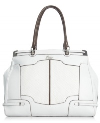 Decidedly diva-worthy, this take-anywhere tote from GUESS is the ultimate it-bag. Super spacious with a shoulder-right shape, it's perfect for running errands or transatlantic trips. Decidedly diva-worthy, this take-anywhere tote from GUESS is the ultimate it-bag. Super spacious with a shoulder-right shape, it's perfect for running errands or transatlantic trips.