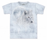 The Mountain White Wolf Moon Men's T-shirt The Mountain White Wolf Moon Men's T-shirt