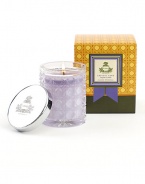 Agraria's Crystal Cane Candles are presented in an exquisite package that makes a grand impression. These beautifully luminous, fragrant, and clean burning candles are a special blend of vegetable-based premium soft waxes. A blend of French Lavender and Italian Rosemary enriched with the zest of Bergamot and a few drops of English Amber. Burn time is about 20-25 hours. 3.4 oz.