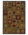 A rich palette of warm, earthy tones plays host to a geometric pattern, invigorating your home with a playful energy. Woven from super soft polypropylene for superior stain resistance and durability, this magnificent area rug from Sphinx will maintain its lush texture and rich coloration for years to come. (Clearance)