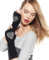 Keep your hands warm and your heart open. It's easy with these cozy cashmere gloves from Weberline Couture that feature a crystal heart design that's undecidedly delightful.