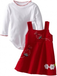 Blueberi Boulevard Baby-girls Newborn Printed Corduroy Jumper With Body Suit, Red, 3-6 Months Blueberi Boulevard Baby-girls Newborn Printed Corduroy Jumper With Body Suit, Red, 3-6 Months