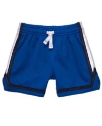 Playtime perfection. No matter how much running around he does, he'll stay comfortable in these mesh shorts from Carter's. Playtime perfection. No matter how much running around he does, he'll stay comfortable in these mesh shorts from Carter's.
