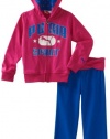 Puma - Kids Girls 2-6X Little Hoodie And Pant Set, Pink, 5