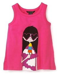 Little Marc Jacobs Girls' Lelani Tee - Sizes 8-12L Little Marc Jacobs Girls' Lelani Tee - Sizes 8-12L