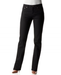 The straight-leg jeans you've been looking for. The classic, flattering fit and dark wash make these pants from Lauren by Ralph Lauren among the best jeans for petites. The straight-leg jeans you've been looking for. The classic, flattering fit and dark wash make these pants from Lauren by Ralph Lauren among the best jeans for petites.