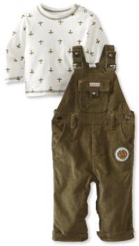 Little Me Baby-Boys Infant Pilot Plane Overall Set, Olive, 12 Months Little Me Baby-Boys Infant Pilot Plane Overall Set, Olive, 12 Months