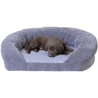 K&H Ortho Bolster Sleeper Pet Bed, Medium 30-Inch Round, Gray Velvet K&H Ortho Bolster Sleeper Pet Bed, Medium 30-Inch Round, Gray Velvet