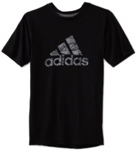 adidas Boys 8-20 Youth Ultimate Crush Tee, Black/Shift Grey, Medium adidas Boys 8-20 Youth Ultimate Crush Tee, Black/Shift Grey, Medium