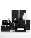 Modern to the max. The Black Resin toothbrush holder brings a modern sensibility to your space with sleek, sophisticated construction and stainless steel accents.