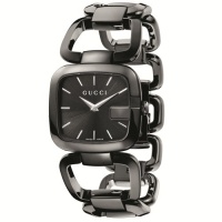 Gucci Women's YA125403 G-Gucci Medium Black IP Steel Bracelet Watch Gucci Women's YA125403 G-Gucci Medium Black IP Steel Bracelet Watch