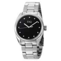 ESQ by Movado Men's 7301361 Sport Classic Stainless-Steel with Diamonds Black Round Dial Watch ESQ by Movado Men's 7301361 Sport Classic Stainless-Steel with Diamonds Black Round Dial Watch