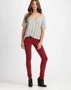 Ultra-skinny stretch denim in your favorite hue.THE FITSlim fitRise, about 8Inseam, about 31THE DETAILSZip flyFive-pocket style98% cotton/2% elastaneMachine washMade in USA of imported fabric