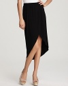 A high/low hem lends drama to this Ella Moss skirt, perfect styled with sleek flats and towering heels alike.