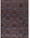 Couristan Area Rug, Pave Bezel Medallion Chestnut/Lapis 3' 9 x 5' 2 Chestnut/Lapis