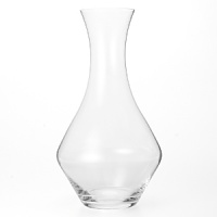 Made in Bavaria by Riedel, the world's most-renowned wineglass maker, this decanter fuses form and function. The beautiful shape allows sediment to settle, clarifying older wines and displaying younger wines' color. Ample 64-ounce size holds two 750-milliliter bottles of wine. Made in Bavaria by Riedel, the world's most-renowned wineglass maker, this decanter fuses form and function. The beautiful shape allows sediment to settle, clarifying older wines and displaying younger wines' color. Ample 64-ounce size holds two 750-milliliter bottles of wine.