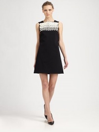 Clusters of beads embellish the bodice of this fit-and flare shift finished with a chic, skin-baring cutout back.Jewel necklineSleevelessPrincess seamsConcealed back button placketCenter back zipperAbout 34 from natural waist60% cotton/31% nylon/9% elastaneDry cleanImportedModel shown is 5'9½ (176cm) wearing US size 4. Clusters of beads embellish the bodice of this fit-and flare shift finished with a chic, skin-baring cutout back.Jewel necklineSleevelessPrincess seamsConcealed back button placketCenter back zipperAbout 34 from natural waist60% cotton/31% nylon/9% elastaneDry cleanImportedModel shown is 5'9½ (176cm) wearing US size 4.