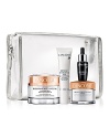 Bienfait Multi-Vital provides 24-hour nurturing hydration and comprehensive protection to fight the visible effects of environmental damage.Gift set includes Bienfait Multi-Vital SPF 30 Cream 1.7 oz., Bienfait Multi-Vital Eye SPF 28 Sunscreen 0.5 oz., Bienfait Multi-Vital Night 0.5 oz., and Génifique Youth Activating Concentrate 0.27 fl. oz.