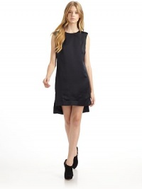 THE LOOKSleeveless pebbled silk satin with raw-edged necklinePadded epualetsSleeveless tank stylingBack button-and-loop closureBack slit from neck to waistSide slit rugby hem Fully linedTHE FITAbout 35 from shoulder to longest point of hemTHE MATERIALSilkCARE & ORIGINDry cleanImportedOUR FIT MODEL RECOMMENDS ordering one size up as this style runs small. THE LOOKSleeveless pebbled silk satin with raw-edged necklinePadded epualetsSleeveless tank stylingBack button-and-loop closureBack slit from neck to waistSide slit rugby hem Fully linedTHE FITAbout 35 from shoulder to longest point of hemTHE MATERIALSilkCARE & ORIGINDry cleanImportedOUR FIT MODEL RECOMMENDS ordering one size up as this style runs small.
