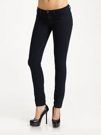 Comfortable, ultra-thin lightweight denim in a stretch leggings inspired fit.THE FITVery fitted from waist to hem Tapered leg Rise, about 7½ Inseam, about 31THE DETAILSBelt loops Zip fly Faux front pockets Four-pocket style Cotton/polyester/Lycra®; machine wash Made in USA Comfortable, ultra-thin lightweight denim in a stretch leggings inspired fit.THE FITVery fitted from waist to hem Tapered leg Rise, about 7½ Inseam, about 31THE DETAILSBelt loops Zip fly Faux front pockets Four-pocket style Cotton/polyester/Lycra®; machine wash Made in USA
