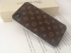 LV Designer Inspired Slim Fit Case for iPhone 4/4S - Brown