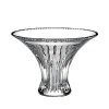 Elegant vertical cuts and intricate details at the lip of this traditional Waterford bouquet bowl reflect light with singular prismatic opulence.