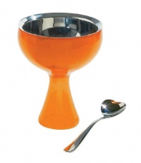 A di Alessi Big Love Bowl and Spoon, Orange A di Alessi Big Love Bowl and Spoon, Orange