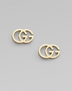 The famous interlocking double G, crafted into stunning studs of 18k yellow gold.18k yellow gold Width, about ½ Post back Made in Italy