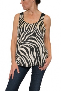 Women's Bailey 44 Cross Back Tank Top in Zebra Size M