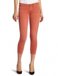 7 For All Mankind Women's Crop Skinny Jean in Light Coral, Light Coral, 32