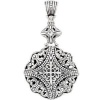 Clevereve's Sterling Silver 58.50X33.00 mm Sterling Silver Fashion Pendant